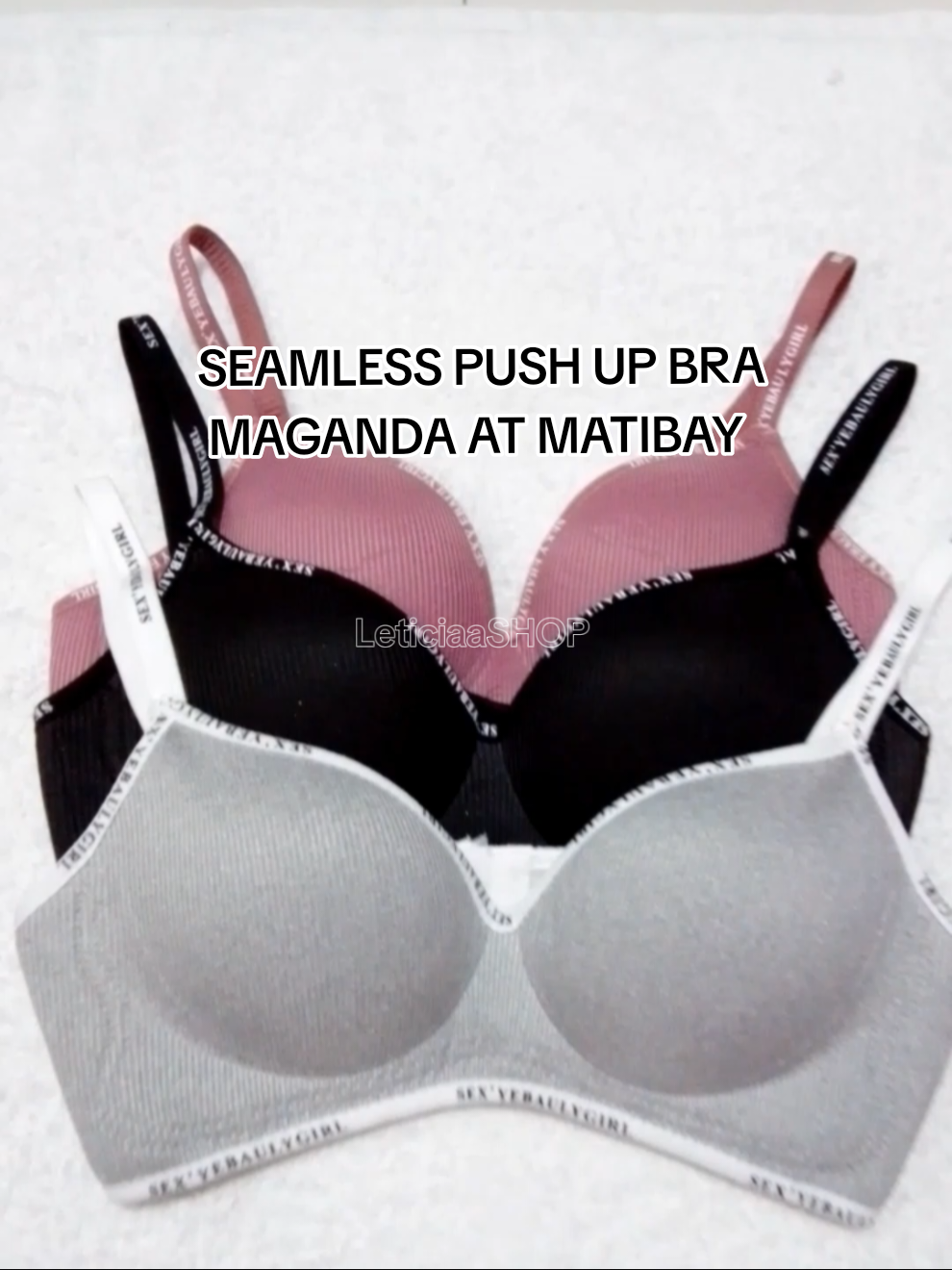 CHECK OUT NA! Napakagandang Seamless Push Up BRA for Women #fyp #comfy #seamless #pushup #bra 