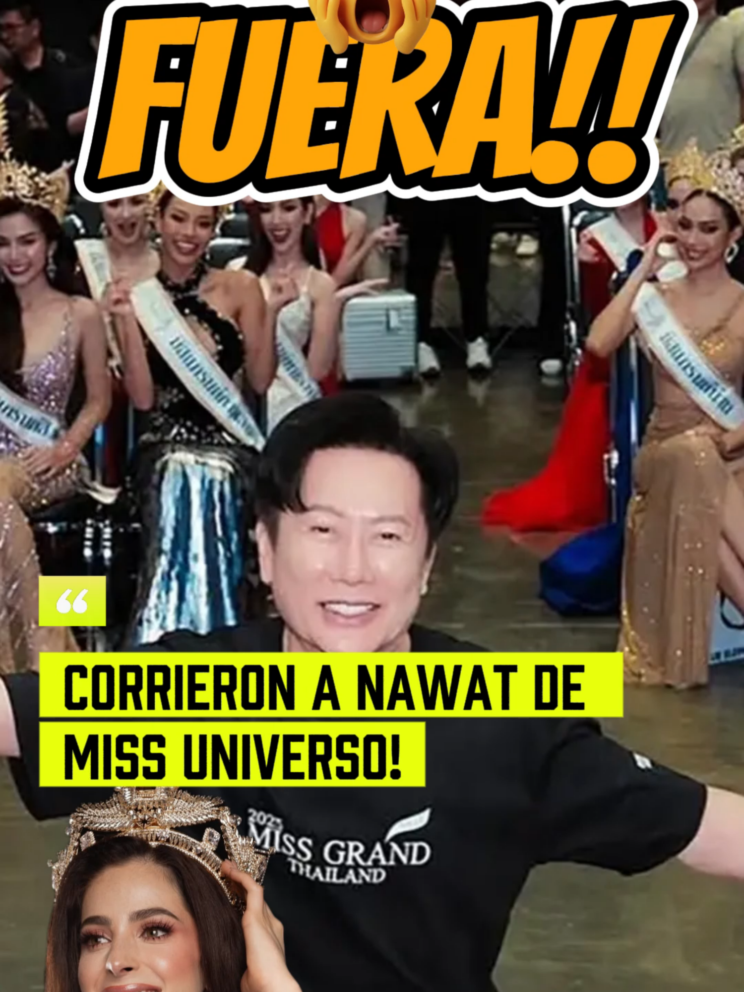 NAWAT ELIMINADO de MISS UNIVERSO por mal trato a FATIMA BOSCH! Gran mensaje deja este evento desde YA! No mas atropellos a las chicas, se acabaron los tiempos como los que cuenta ALICIA MACHADO en sus relatos. Es un concurso de belleza y como cualquier otro se exige respeto! Bien por FATIMA y las que halzen la vos! #fatimabosch #santochisme #missuniverse #santochismelatam #missuniversomexico