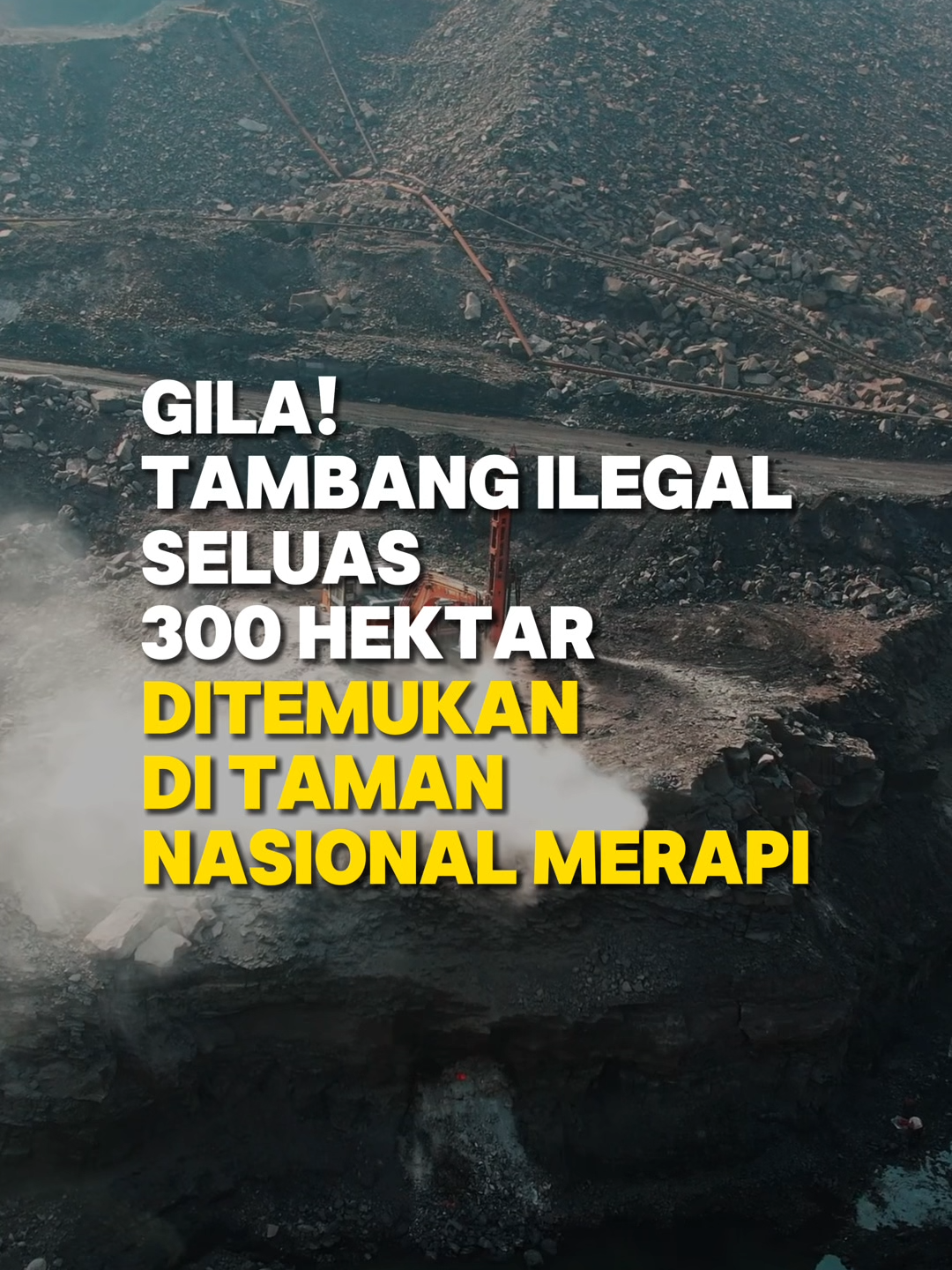 Tambang ilegal Seluas 300 Hektar Ditemukan Di Kawasan Gunung Merapi #ekonomiindonesia #bisnisviral