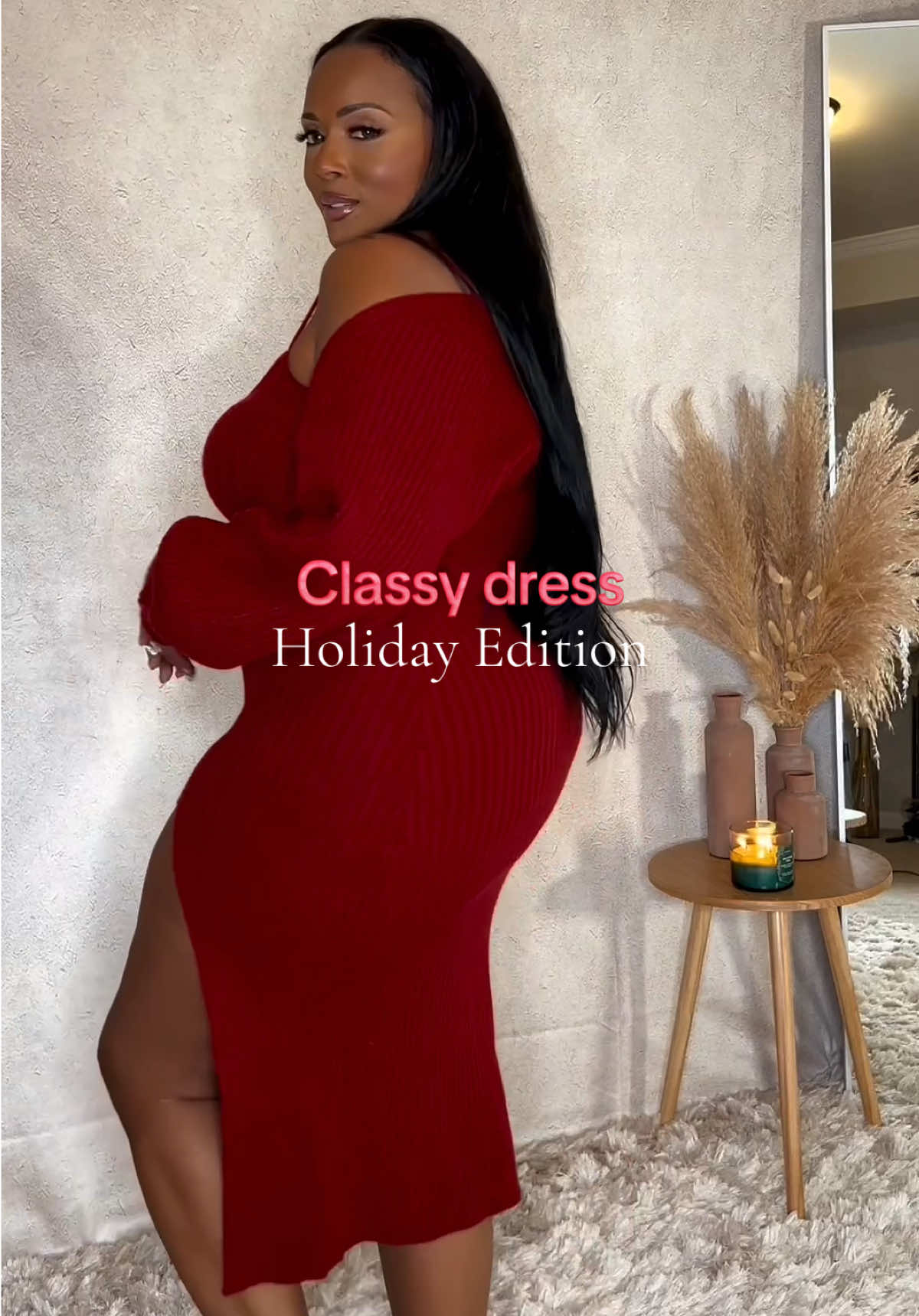 Classy dress ❤️ #tiktokshopcreatorpicks #holidaydress #plussizefashion #tiktokshopblackfriday #creatorsearchinsights 
