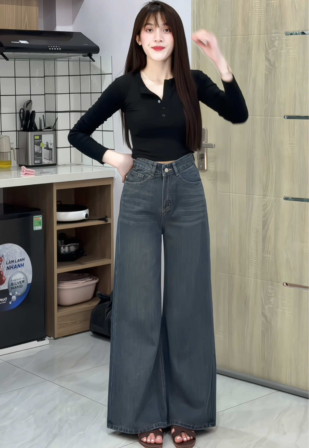 Quần ống loe #quanongloe #quanjean #tinhxinhclothing 