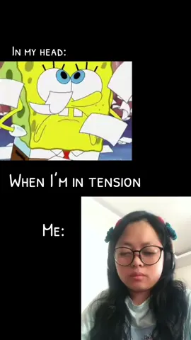 When you don’t look as chaotic as your head’s chaos. #foryou #spongebob #chaotic 