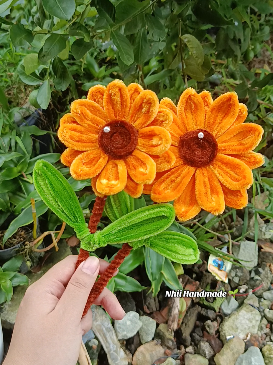 hướng dương cành lẻ có sỉ ạ . dỉ từ 10 bông nhé khách 🌻🥰.#hoakemnhung #kemnhung #handmade #xuhuong #lamhoabangkemnhung 