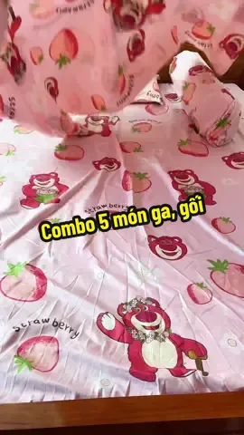 Combo 5 món ga, gối chất vải coton poly#shoptaphoa58 #changagoidem #gagiuong #changagoi  @Mai Tạp hoá 