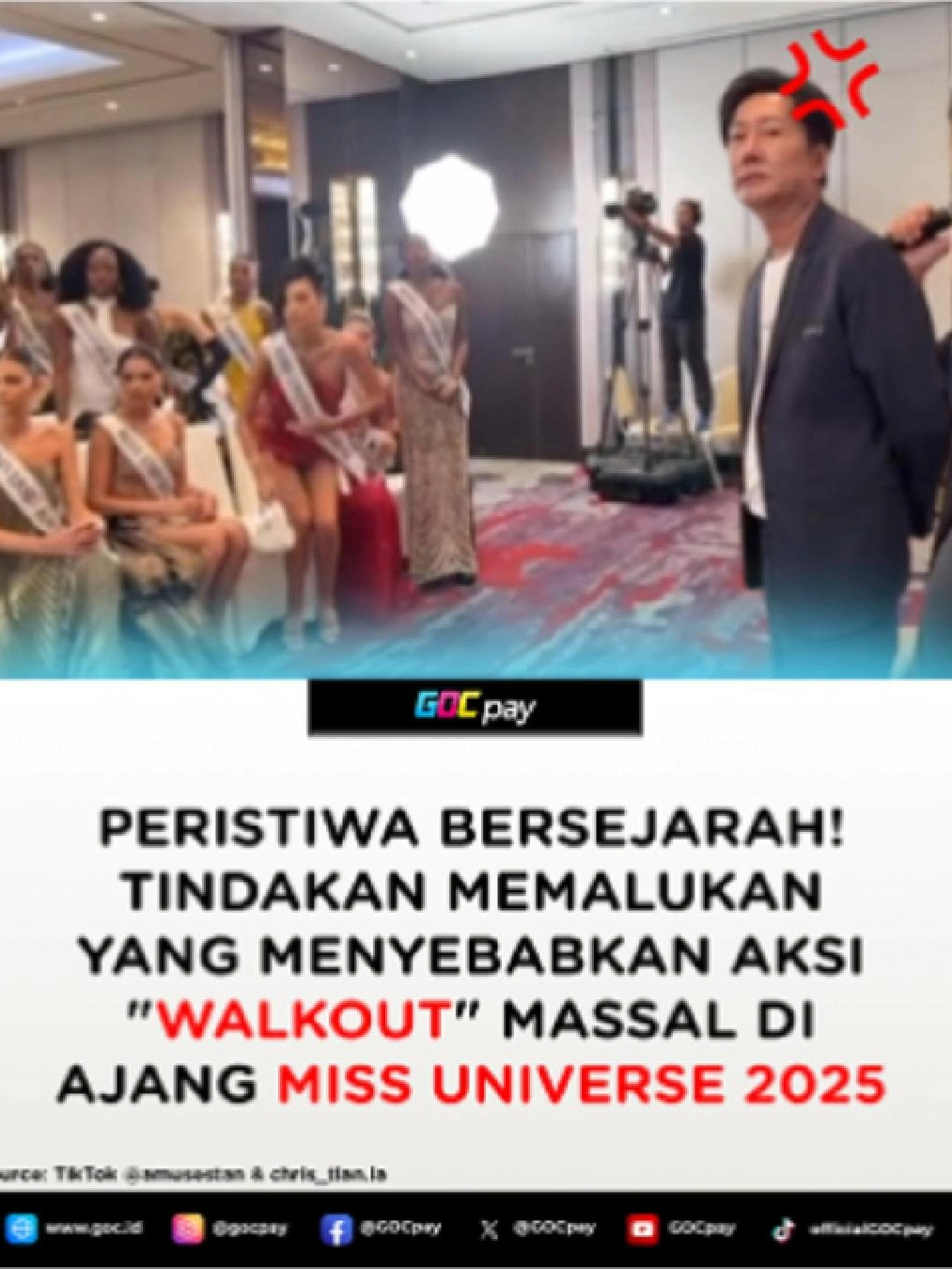 Nawat VS Miss Universe Mexico alhasil? Walkout massal dan diperingati Presiden Miss Universe Raul 👏🏻 #missuniverse #nawat #fatimabosch #missuniverse2025 #missuniversethailand