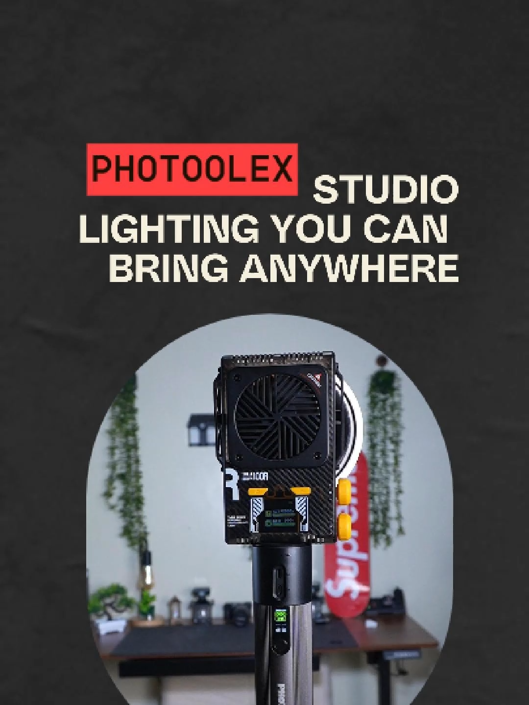 Photoolex Q100C | Studio Lighting You Can Carry Anywhere #Photoolex #VideoLight #RGBLight #CreatorSetup #FilmmakingGear #StudioLight #tiktokfinds #studiolight