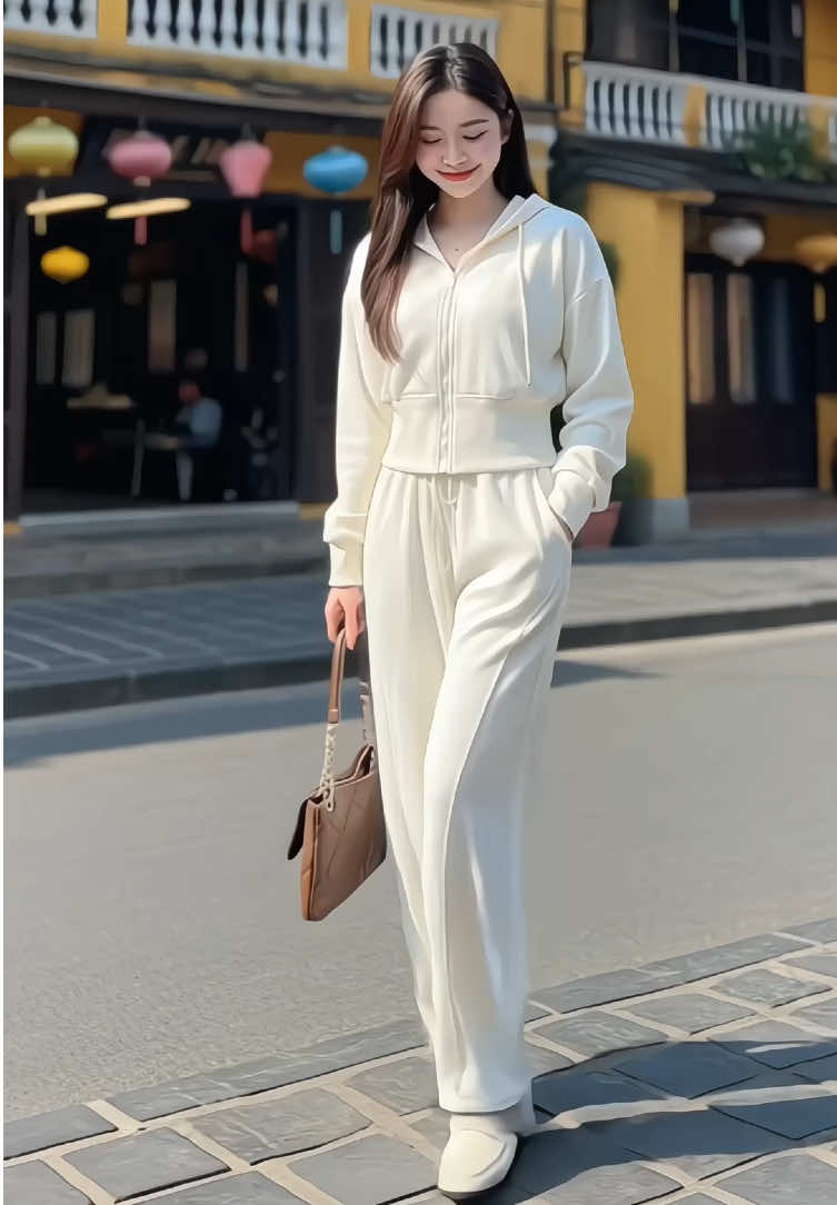 Set đồ thể thao nữ trẻ trung chất umi loại xịn, áo có khóa kéo ạ #bothethaonu #doboxinh #bodothudong #setdonu #xuhuong 