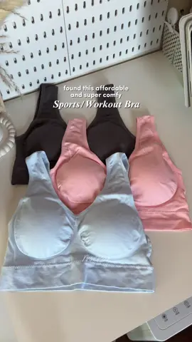 the comfiest sports bra that I have #sportsbra #brallette #nonwirebra #workoutoutfit #fitnessbra 