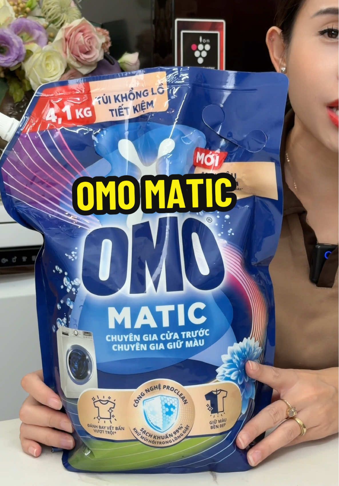 Vừa sạch vải vừa sạch lồng giặt  #ngocngayngan  #omomatic 