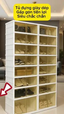 Tủ đựng giày dép gấp gọn đa năng tiện lợi, siêu chắc chắn, shop đang sêu rẻ bèo #xuhuong #tudunggiay #tugiaythongminh #tugiaygapgon #giaydep 
