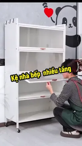 Kệ bếp nhiều tầng có nắp đậy #kenhabep #kedanangnhabep #kethepkhonggi #dodungnhabep 