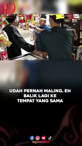 Udah pernah maling, eh balik lagi ke tempat yang sama. Auto Keringet Dingin! Pemilik Warung Madura Tunjukin Rekaman Saat Pria Ini Curi Tabung Gas, Bawain C*lurit!! #viral #video #beritatiktok #ngawortv #news 