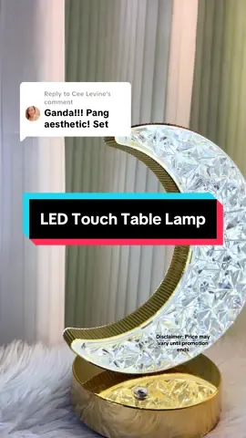 Replying to @Cee Levine Exactly! Literal na aesthetic talaga ng moon lamp na ‘to! ✨🌙 #moonlamp #ledlamp #roomdecor #minimalistdecor #cozysetup 