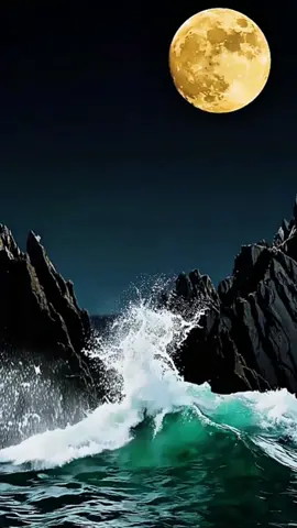 La pleine lune est comme la vie pleine et belle. #nature #relaxation #amour #pourtoii #fypppppppppppppp 