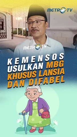 Kemensos usulkan program makan bergizi gratis khusus untuk penyandang disabilitas dan lansia. Menteri Sosial Syaifullah Yusuf juga menyebut kemungkinan program ini akan dijalankan tahun depan. #tiktokmetrotv #beritaviral #tiktokberita #metrotv #fyp #viral #mbg #kemensos #gusipul #syaifullahyusuf #programmbg #pemerintah