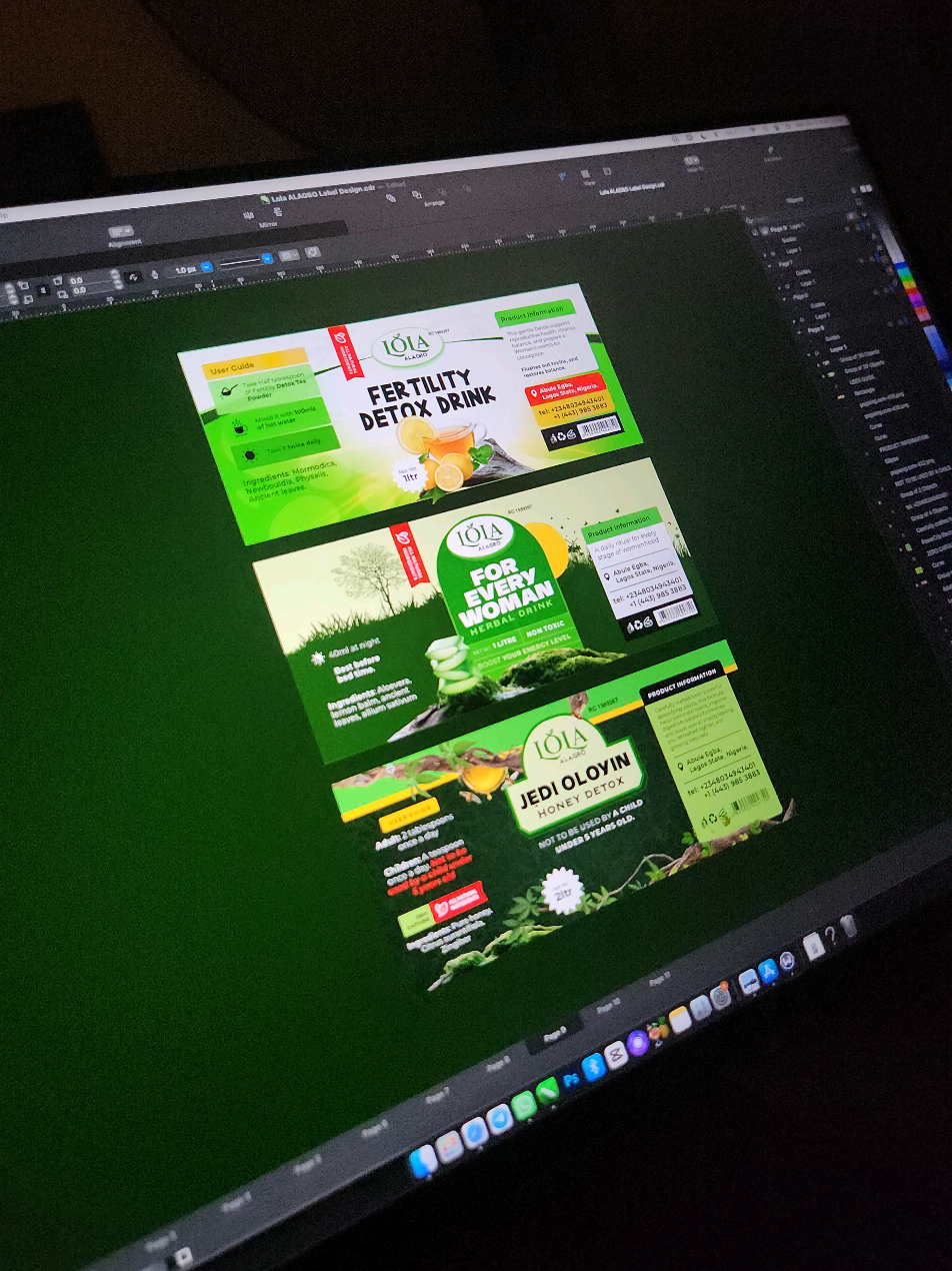 Lola Alagbo Label Design compilation. 😍✨ 3D mockups videos by @pacdora ✨ Use my promo code 