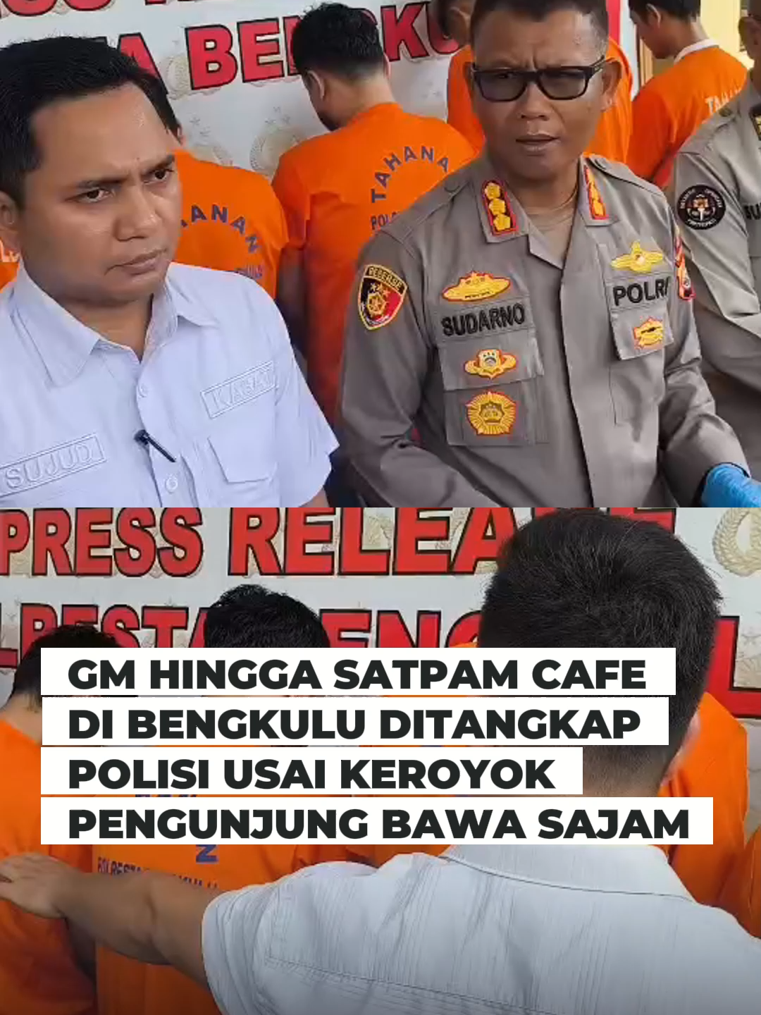 GM Hingga Satpam Cafe di Bengkulu Ditangkap Polisi Usai Keroyok Pengunjung Bawa Sajam 📍 Lokasi: Kota Bengkulu 📆 Waktu kejadian: 5 November 2025 🖊 Laporan: Tribun Bengkulu | Beta Misutra #fyp #ViralBengkulu #bengkuluinfo #viralbengkulu #BreakingNews #BeritaBengkulu #InfoBengkulu #Bengkulu #indonesia