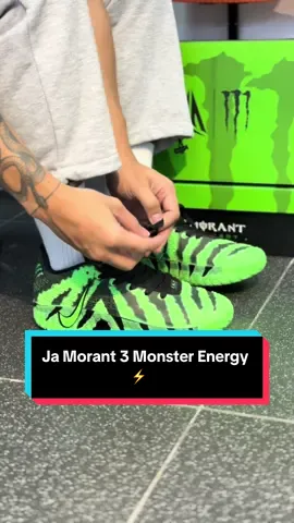 Ja Morant 3 Monster Energy ⚡️ For Orders, Message us on  FB Page: Ellas Sneakers  #fyp #suprisegift #viralvideo #baskesballshoes #jamorant3monsterenergy