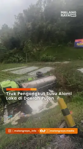 Berdasarkan informasi awal, sebuah truk pengangkut susu alami laka di wikayah Tretes, Pujon, Kabupaten Malang pada hari Rabu (5/11/25). Belum diketahui pasti penyebab insiden tersebut, hanya terlihat truck tangki terperosok ke area sawah. Untuk kronologi dan informasi lebih detail masih menunggu keterangan dari dinas terkait. . . 🎥 Payment's New