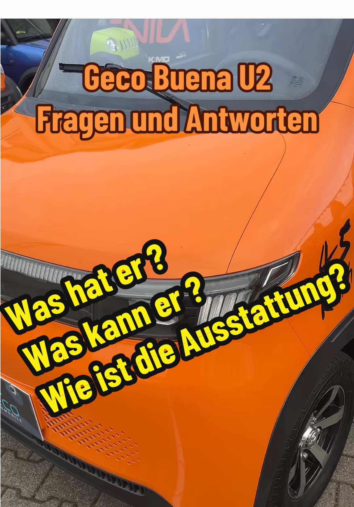 Geco Buena U2 Frage und Antworten. Fahrzeug wird vorgestellt.  Wir gehen auf die Kundenfragen ein zu diesem Fahrzeug www.geco-automobile.de #microcar #mopedauto #geco #elektromobilität #kabinenroller 