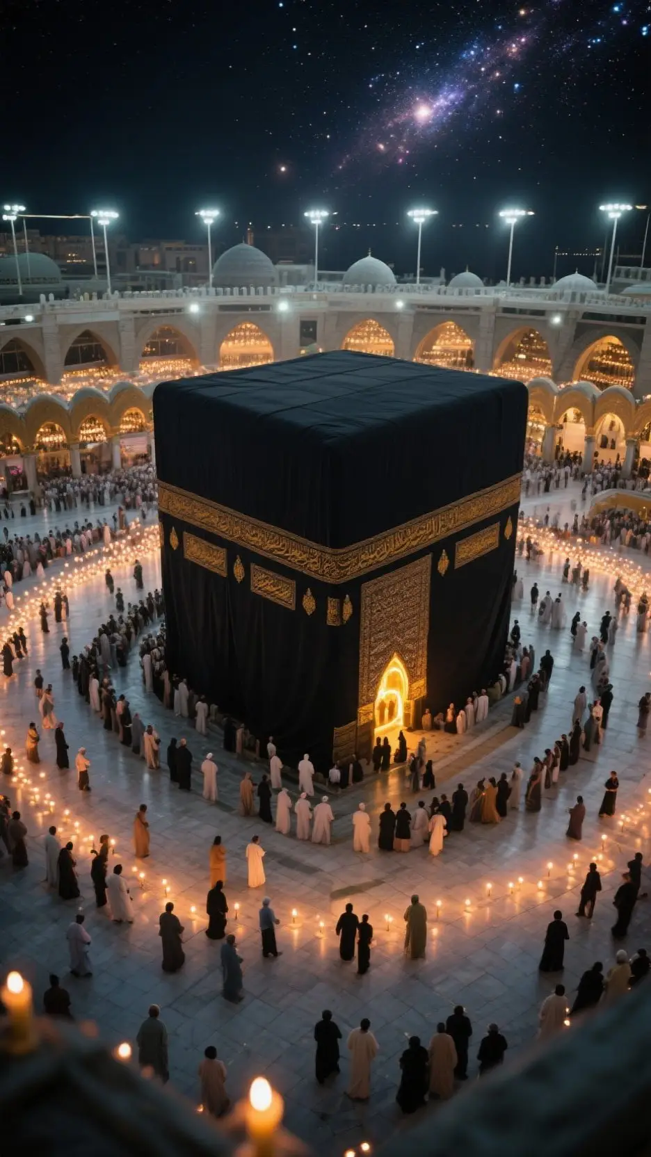 This image captures the majestic beauty of Masjid al-Nabawi, the Prophet's Mosque, located in the holy city of Madina. The iconic green dome marks the resting place of the Prophet Muhammad (PBUH). Surrounded by elegant minarets, the mosque's stunning architecture is illuminated under a clear blue sky. The expansive marble courtyard reflects the soft sunlight, creating a serene and spiritual atmosphere. Pilgrims are seen peacefully walking and praying, symbolizing the unity and devotion of Muslims from around the world. This sacred site is not only an architectural masterpiece but also a place of deep reverence and tranquility.#unfrezzmyaccount #viral #trading #naatstatus #mashallah #foryou #unfreez #Kaaba #Makkah #Faith #UnityInIslam #spiritualjourney 