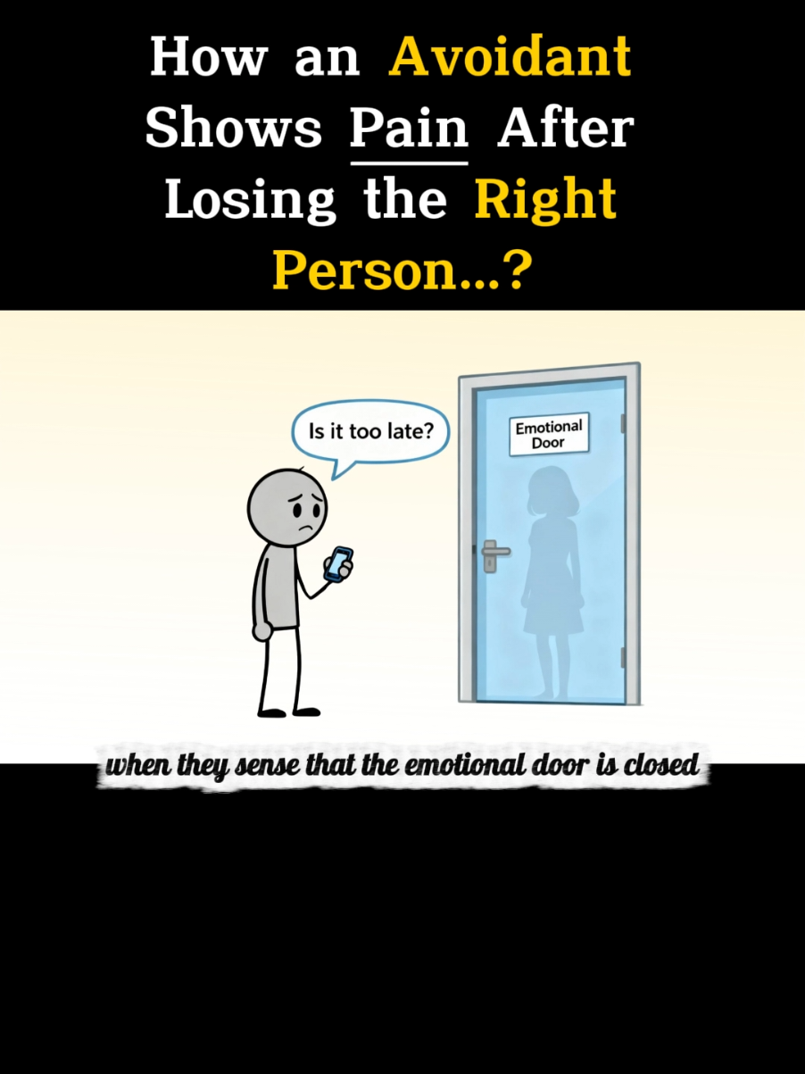 how an avoidant shows pain after realising they lost the right person #dismissiveavoidant #psychology #psychology #AttachmentStyles 