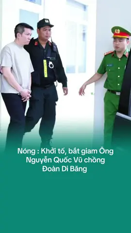 Bị can Nguyễn Quốc Vũ, chồng của Đoàn Di Băng bị khởi tố, bắt tạm giam để điều tra về hành vi sản xuất, buôn bán kem chống nắng giả xảy ra tại Công ty Cổ phần Nhà máy y tế EBC Đồng Nai.  #vivumuasam #xuhuongtiktok #popsww #tiktokviral #doandibang 