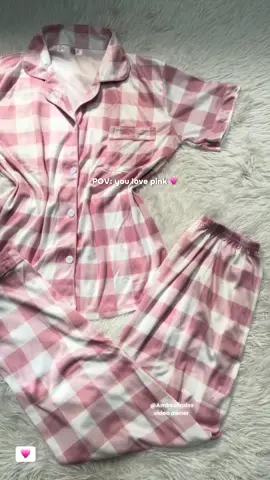 Pink pjms for pink girlies 💗🎀 #pajamaset #pajama #sleepwear #sleepwearset #womenssleepwear 