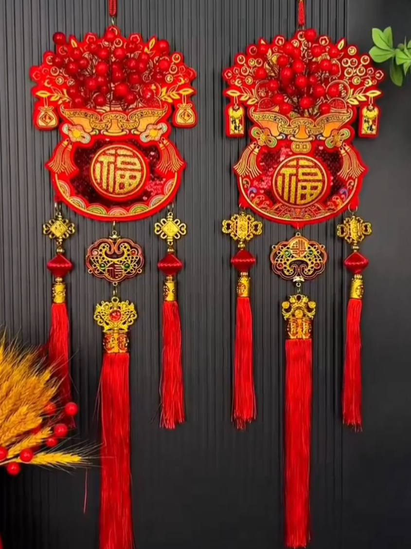 Một chiếc túi đỏ nhỏ, nhưng treo lên tường là cả năm tiền tài ùa về như thác!” 🎍 Đẹp, may mắn, Tết này không thể thiếu! #TuiTienDaoDong #tet2026  #DonLocDauNam #DecorTet #tet 