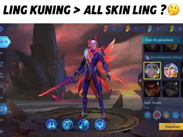 Ling resplendent kuning >> all skin respledent 😳 #MLBB #MLBB9TH #MLBBCreator #MobileLegendsBangBang #foryoupage 