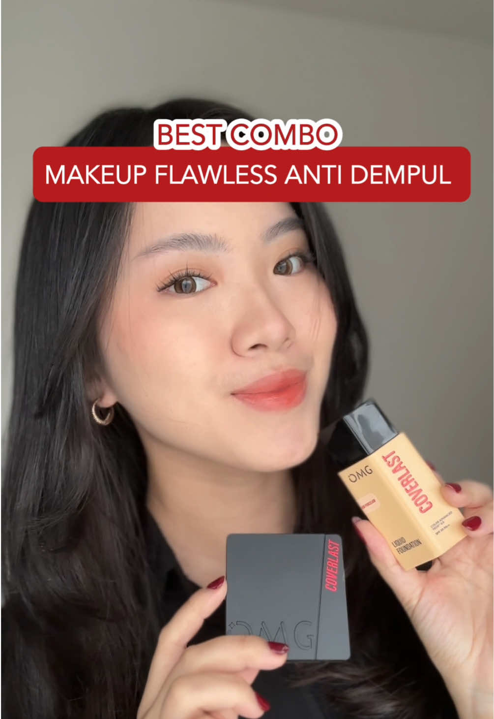Hacks foundation + twc OMG yang gak pernah gagal😍 Bikin finish lebih high coverage dan gak dempul. Yuk check out bundlenya✨ #OMGBeauty #duoflawless #foundationomg #twcomg #bedakomg