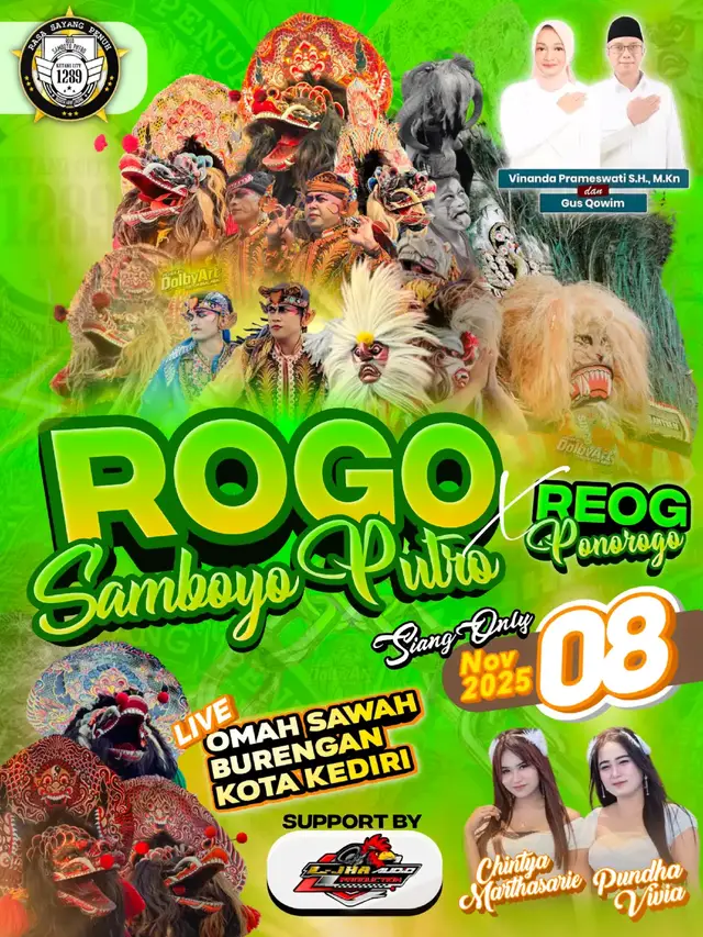 H-3  Rogo Samboyo Putro Ft L-Jha Audio Pro  Live Omah Sawah Burengan Kota Kediri  #jaranan #jaranankediri #rogosamboyoputro1289 #dolbyart #tarunochannel @rogosamboyoputro1289_  @ljhaaudioproduction 