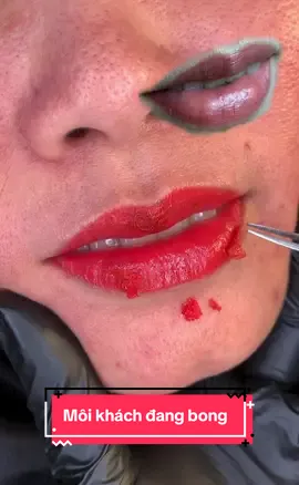 Môi khách nhà e thuỷ trước khi làm và sau bong nhìn khác hẳn ạ #sexylips #phạmthuybeauty #phunmoibongdam #xuhuong 