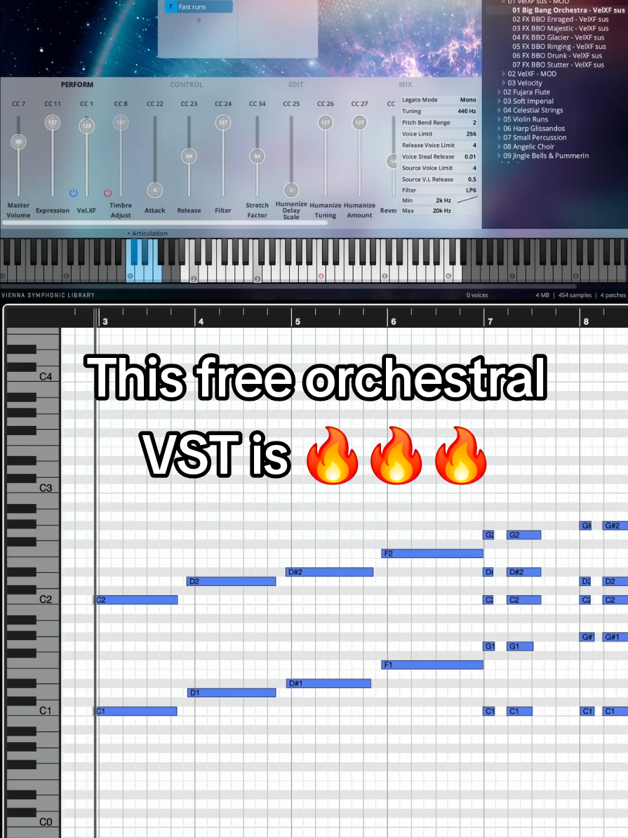 Big Bang Orchestra (BBO) Free Basics by VSL #viennasymphoniclibrary #freevst #vstfree #freevstplugin #musicproductionhacks