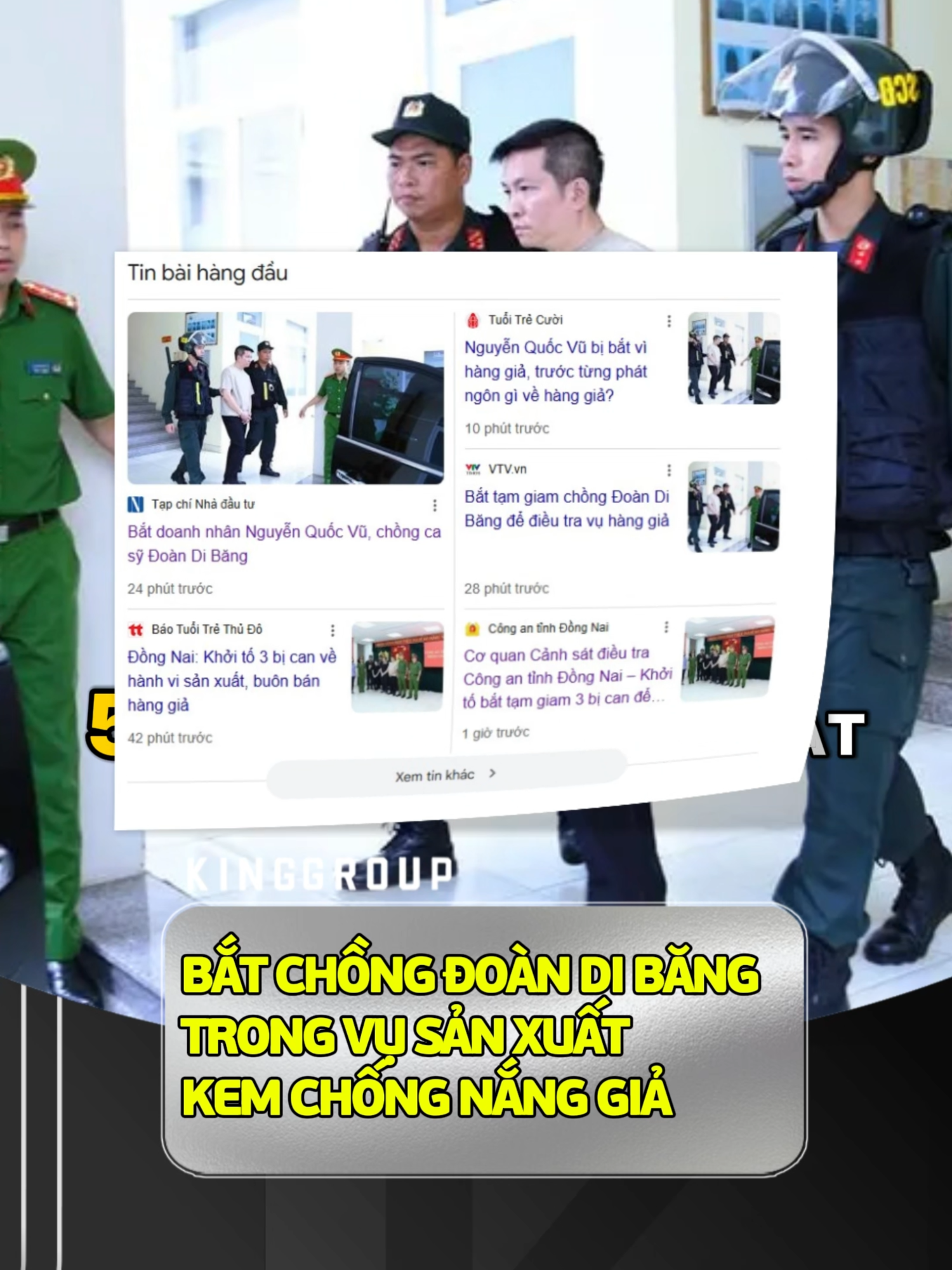 Khởi tố Nguyễn Quốc Vũ, Tổng Giám đốc VB Group và 2 bị can, liên quan vụ kem chống nắng Hanayuki   #djngan98 #ngancollagen #KINGgroup #kinggroupvn #nguyenphuonghang #NGUYENQUOCVU #doandibang #Kgvn