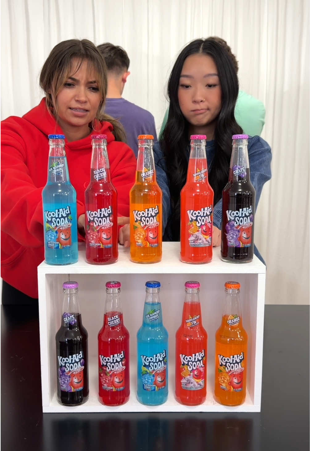 First to Match the Sodas Wins! Girls vs Boys #game #challenge #koolaid 