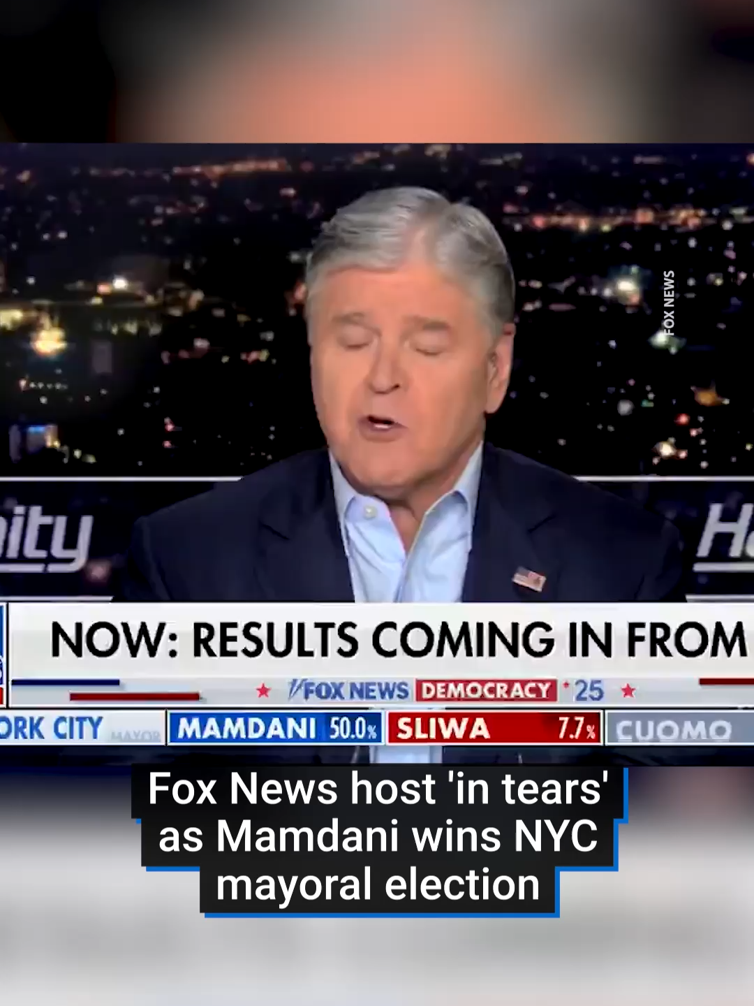 Democrat Zohran Mamdani received more votes than all the other candidates combined. He's the first Muslim mayor and at 34 years old, the youngest person in over a century to lead New York.  This Fox News host said he was 'literally in tears' as his friends sent him memes around the mayor's election.  #mamdani#newyorkcitymayor#uselections#funnymoment