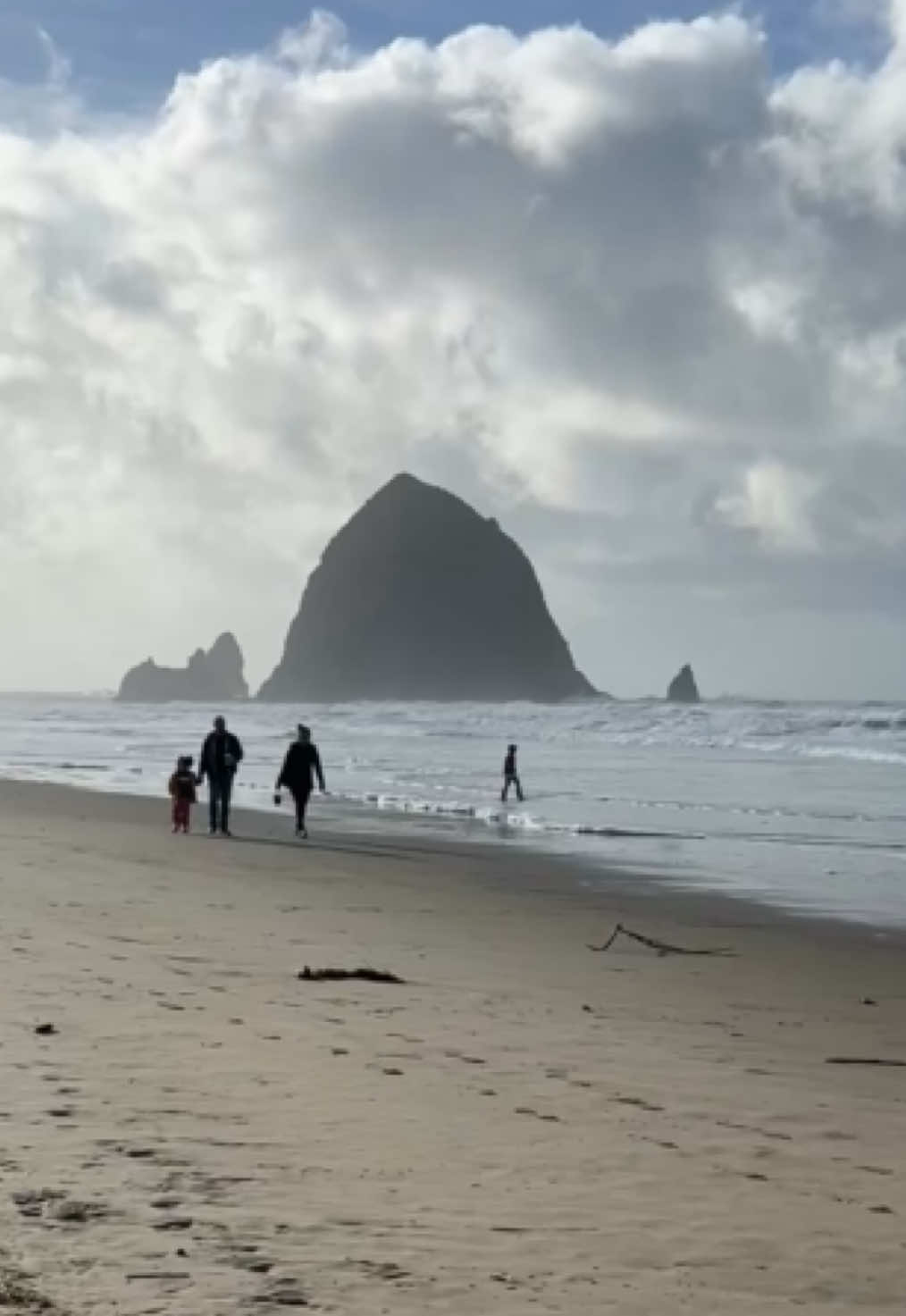 Cannon Beach, Haystack Rock, Gooneys Vibes, Oregon Coast #pacificnorthwest #waves #pacificcoast #CapCut #cannonbeach 