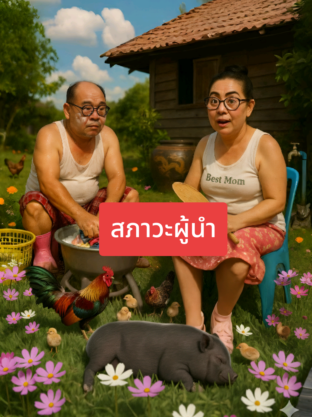 คำพูดมากมาย ความหมายคงเดิม #มุขตลก #คําคม #ผัวเมียหรรษา #เอไอ #โบ๊ะบ๊ะ 
