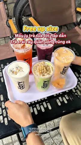 Free up size mấy ngày cuối tuần nè. Trà sữa sốt bên này uống cũng dzịu. Tui chấm 7.5/10 nha. 📍 Trà sữa Coty - 67 Thái Thị Bôi. #danang #reviewfood #danangangi 