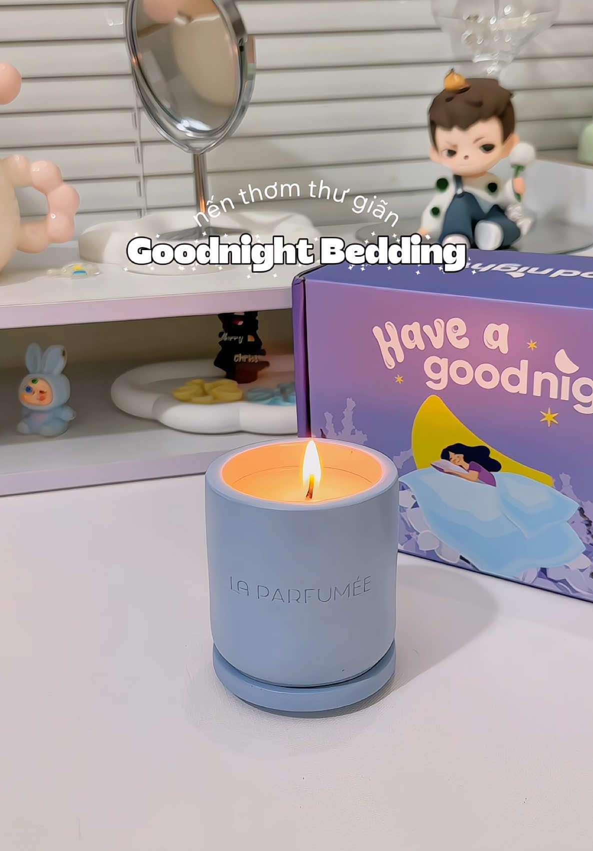 chill cùng nến thơm Goodnight Bedding 😴✨ #goodnightvn #goodnightbedding #bedding #quatangnenthom #nenthom 