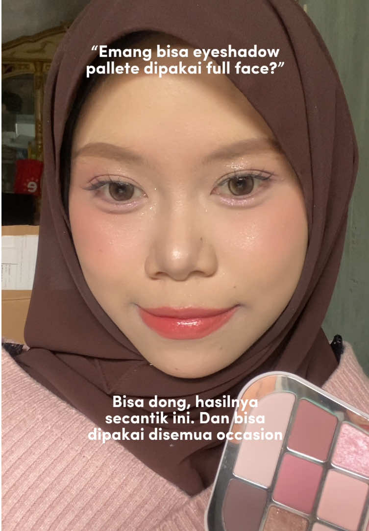 Tutorial makeup pakai eyeshadow pallete buat semuka Eyeshadow yang aku pakai: Focallure 8 Color Eyeshadow Pallete (PK01) #focallure #douyin #multiusepallete #makeup #eyeshadow 