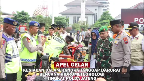 Brimob Jateng Ikuti Apel Kesiapan Dalam Rangka Tanggap Darurat Bencana Hidrometeorologi Tingkat Polda Jateng (05/10) Dalam Apel tersebut Brimob Jateng menampilkan Tim SAR lengkap dengan peralatannya. Ini sebagai upaya pengecekan Polda Jateng terhadap tim SAR jajaran satker Polda guna menanggulangi bencana alam yang mungkin terjadi di Jawa Tengah 🇮🇩🇮🇩🇮🇩BRIMOB UNTUK NUSA DAN BANGSA🇮🇩🇮🇩🇮🇩 @humaskorpsbrimob @divhumaspolriofficial  #brimobpolri #brimobjateng #humasbrimob #brimobjateng 
