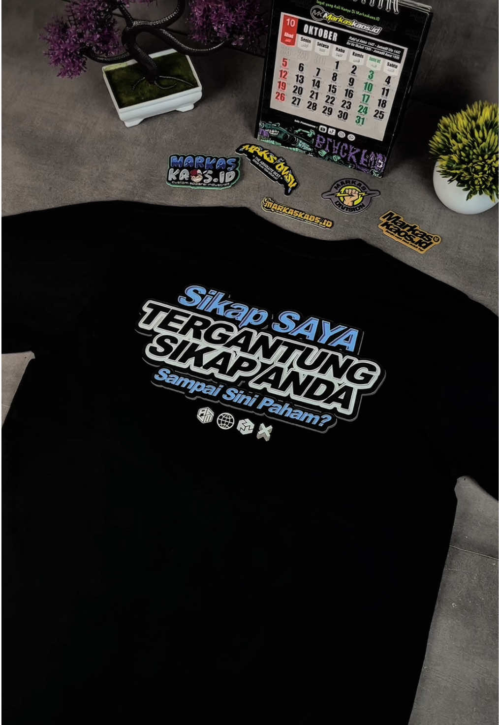 NEW CATALOG‼️ Sikap saya tergantung sikap anda🔥 Bisa langsung dimiliki bosku CO klik kerkun di atas🤩☝🏻 #markaskaosid #mkdvsn #mkdivision #markasdivision #pakemarkas #markas 