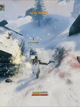 POV: На вас полюють #valheim #вальхейм #гора #зима #вовк 