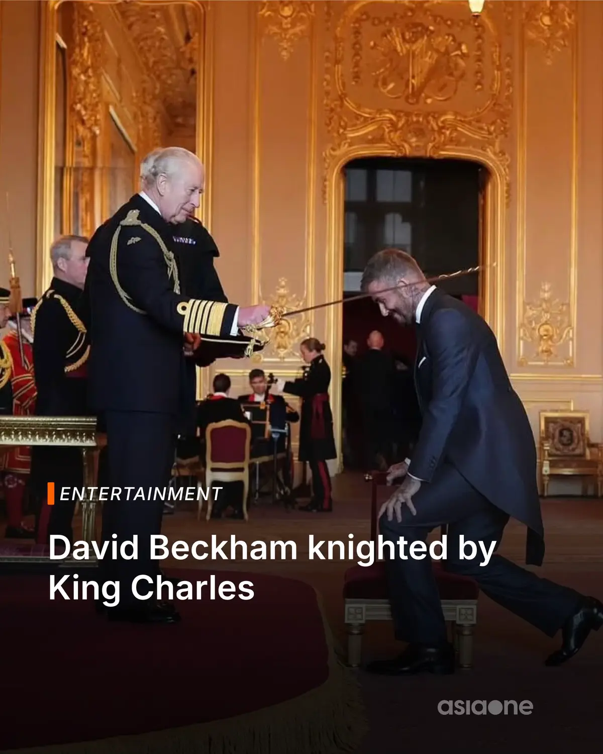 The newly-knighted Sir David Beckham said: 