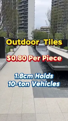 This is not natural stone, but outdoor tiles. They cost less than one-third the price of stone and feature natural stone patterns. Extremely durable, with a thickness of 1.8 cm, they can bear loads of up to 10 tons. The surface is slip-resistant, so there’s no need to worry about slipping after rain. They can be laid in different colors and used for various ground applications. The size is 300x600x18 mm, and the factory price is only $0.80 per piece. If you're interested, please leave your WhatsApp number and email address.#outdoortiles #户外瓷砖 #fpy #pavingblock 