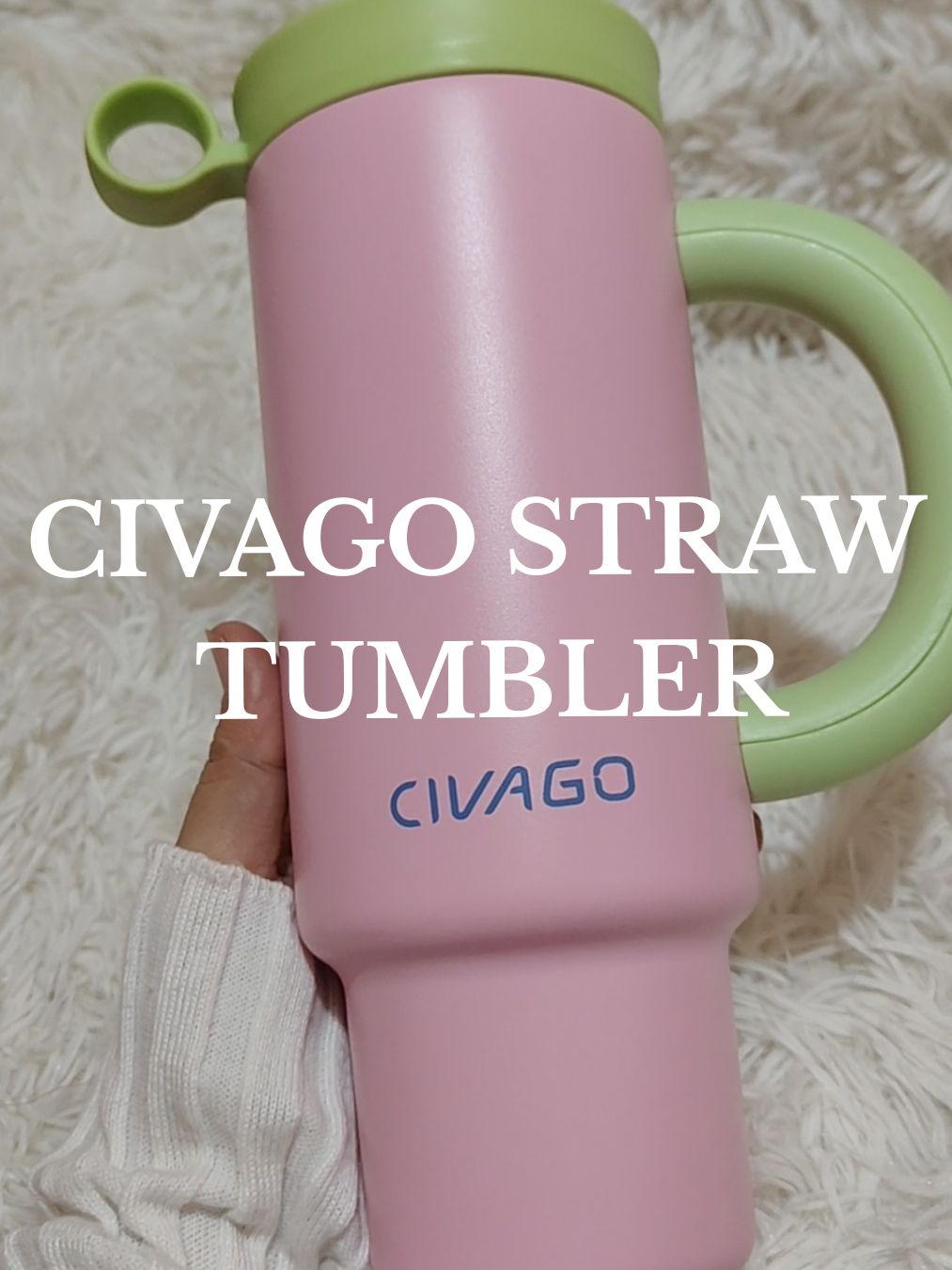 Pag uhawin ka talaga malaking tumbler at di straw na ang gugustuhin mo , like what I got . super cute🥰🩷💚 #Civago #civagoph #civagostrawtumbler #civagotumbler #civago36oztumbler #civagostainlesssteeltumbler 