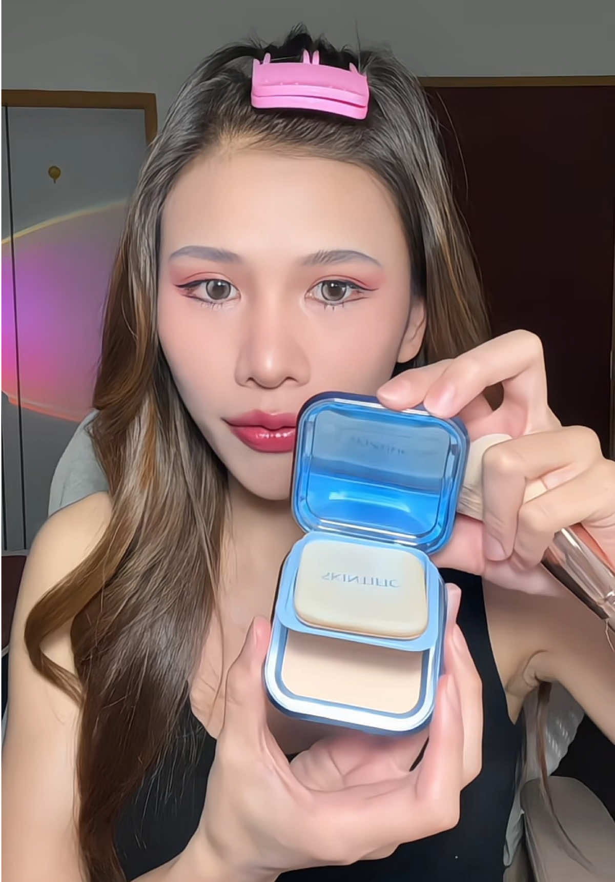 สั้นๆ คุมมัน!!✨ #แป้งพัฟ #skintific #รีวิวบิวตี้ #ปอเปิ้ลชอบรีวิว 