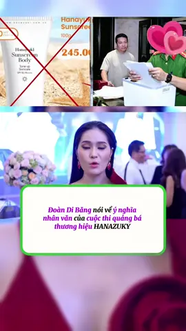 Đoàn Di Băng nói về ý nghĩa  nhân văn của cuộc thi quảng bá  thương hiệu HANAZUKY #batchongdoandibang #doandibang #hanazuky #nhipdapshowbiz 